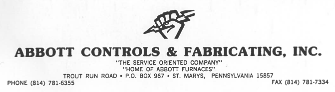 About Industrial Furnace Manufacturer Abbott Furnace 2 Abbott Furnace Company old logo