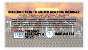 Introduction to Sinter Brazing Webinar